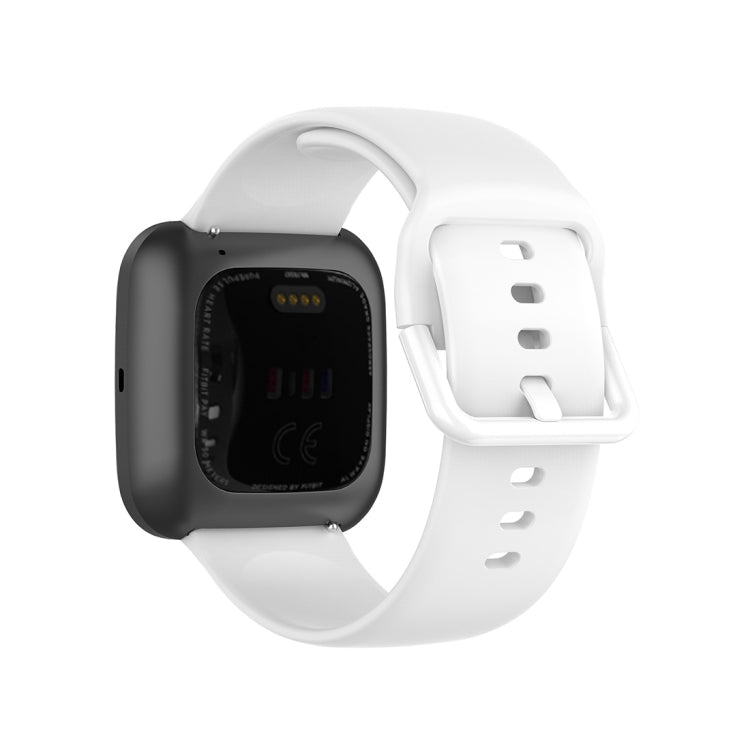 สายนาฬิกาข้อมือซิลิโคนหัวเข็มขัดสีสำหรับ Fitbit Versa 2 / Versa / Versa Lite / Blaze, Size: S, Size: L