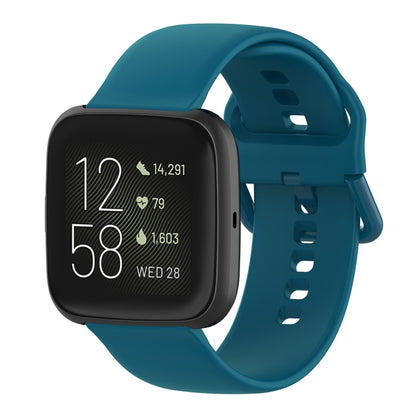สายนาฬิกาข้อมือซิลิโคนหัวเข็มขัดสีสำหรับ Fitbit Versa 2 / Versa / Versa Lite / Blaze, Size: S, Size: L