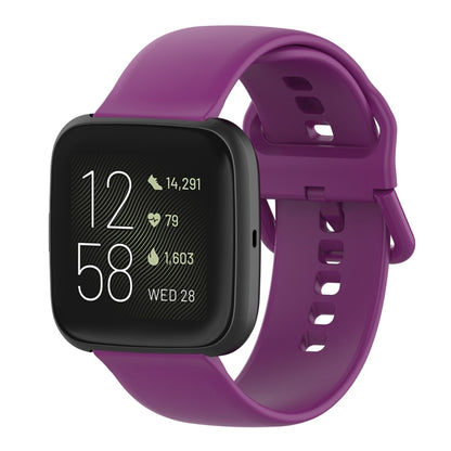 สายนาฬิกาข้อมือซิลิโคนหัวเข็มขัดสีสำหรับ Fitbit Versa 2 / Versa / Versa Lite / Blaze, Size: S, Size: L