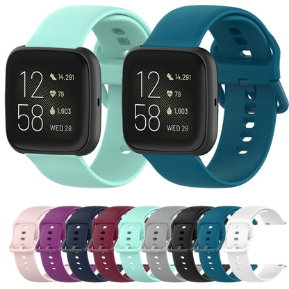 สายนาฬิกาข้อมือซิลิโคนหัวเข็มขัดสีสำหรับ Fitbit Versa 2 / Versa / Versa Lite / Blaze, Size: S, Size: L
