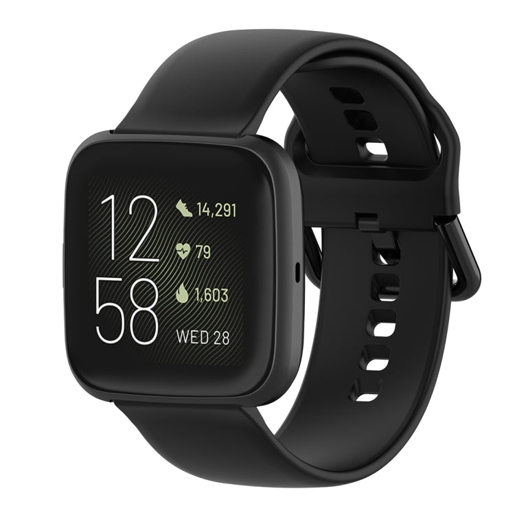 สายนาฬิกาข้อมือซิลิโคนหัวเข็มขัดสีสำหรับ Fitbit Versa 2 / Versa / Versa Lite / Blaze, Size: S, Size: L