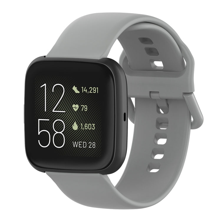 สายนาฬิกาข้อมือซิลิโคนหัวเข็มขัดสีสำหรับ Fitbit Versa 2 / Versa / Versa Lite / Blaze, Size: S, Size: L