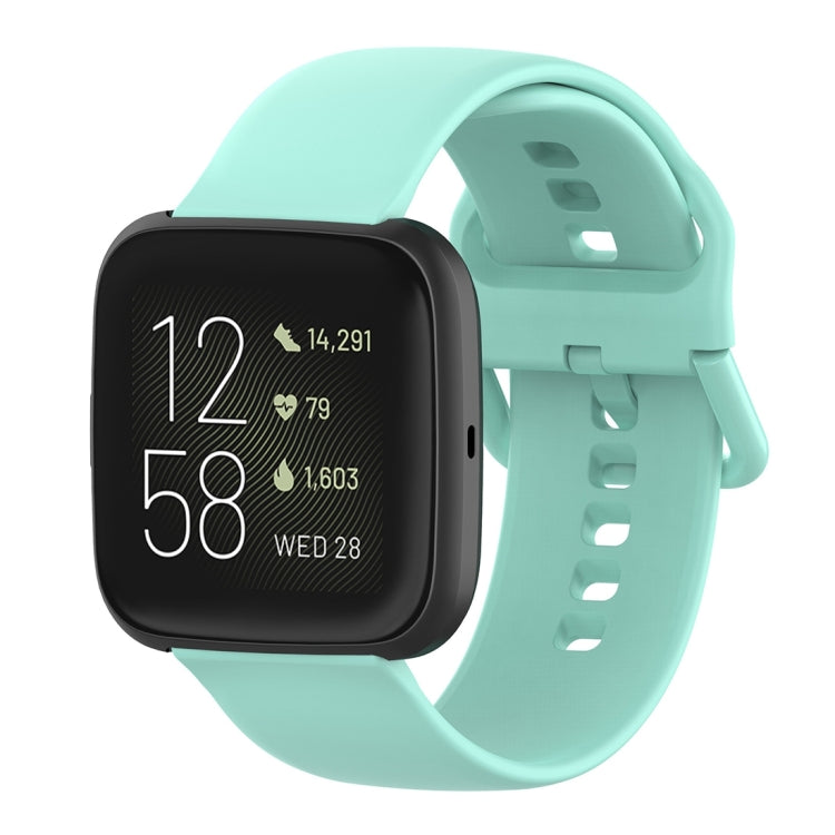 สายนาฬิกาข้อมือซิลิโคนหัวเข็มขัดสีสำหรับ Fitbit Versa 2 / Versa / Versa Lite / Blaze, Size: S, Size: L