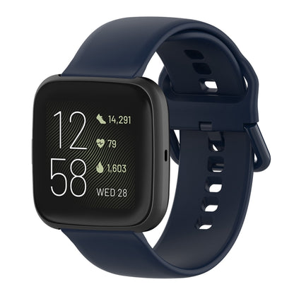 สายนาฬิกาข้อมือซิลิโคนหัวเข็มขัดสีสำหรับ Fitbit Versa 2 / Versa / Versa Lite / Blaze, Size: S, Size: L