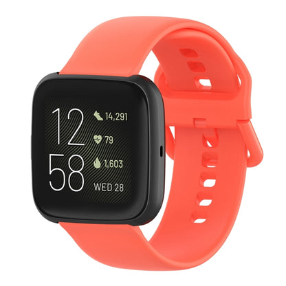 สายนาฬิกาข้อมือซิลิโคนหัวเข็มขัดสีสำหรับ Fitbit Versa 2 / Versa / Versa Lite / Blaze, Size: S, Size: L
