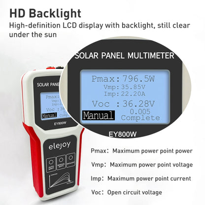 มัลติมิเตอร์พาวเวอร์ซัพพลายแผงโซลาร์เซลล์ 800W, EY800W