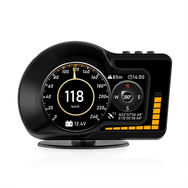 F15 รถความละเอียดสูง LCD เครื่องมือ OBD + GPS HUD Head-up Display, F15