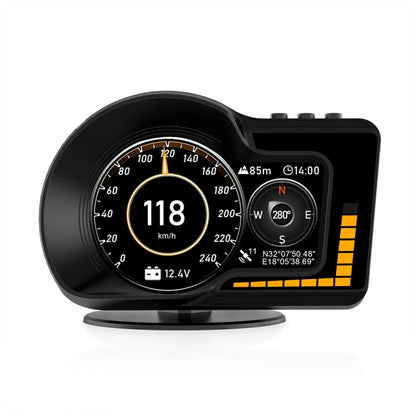 F15 รถความละเอียดสูง LCD เครื่องมือ OBD + GPS HUD Head-up Display, F15