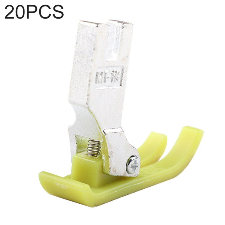 20 PCS ชิ้นส่วนจักรเย็บผ้า Oxford Presser Feet, Ordinary Style, with Copper Sheet, Wear-resistant, Wear-resistant Thickened