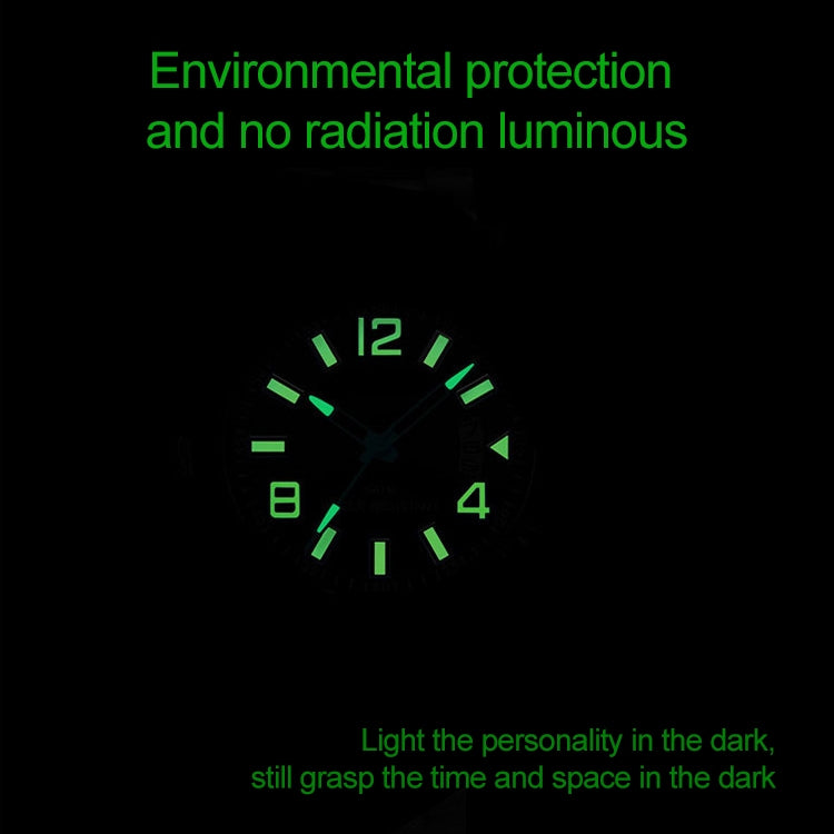 addies MY-1601 Luminous Version สายนาฬิกาซิลิโคนนาฬิกาควอทซ์, รองรับปฏิทิน, S, L