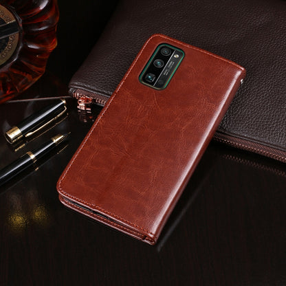 idewei Crazy Horse Texture ซองหนังพลิกแนวนอนพร้อมตัวยึดและช่องเสียบการ์ดและกระเป๋าสตางค์, For Huawei Honor 30 Pro, For Huawei P40 Pro+, For OPPO A12E, For Galaxy A31, For Galaxy M11, For Xiaomi Black Shark 3 Pro