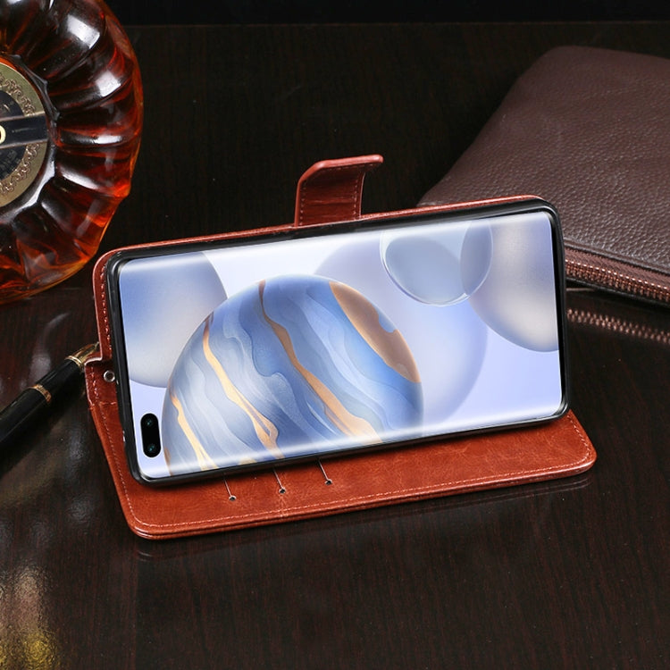 idewei Crazy Horse Texture ซองหนังพลิกแนวนอนพร้อมตัวยึดและช่องเสียบการ์ดและกระเป๋าสตางค์, For Huawei Honor 30 Pro, For Huawei P40 Pro+, For OPPO A12E, For Galaxy A31, For Galaxy M11, For Xiaomi Black Shark 3 Pro