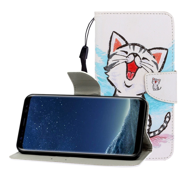 ซองหนังพลิกแนวนอนสีพร้อมตัวยึดและช่องเสียบการ์ดและกระเป๋าสตางค์, For Galaxy S8 Plus, For Galaxy S9, For Galaxy S9 Plus