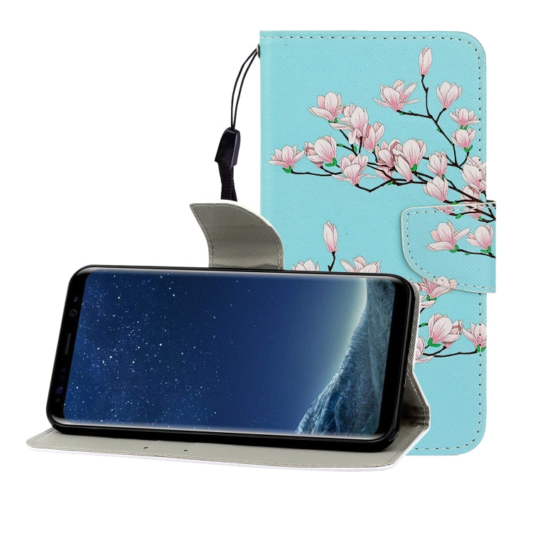 ซองหนังพลิกแนวนอนสีพร้อมตัวยึดและช่องเสียบการ์ดและกระเป๋าสตางค์, For Galaxy S8 Plus, For Galaxy S9, For Galaxy S9 Plus