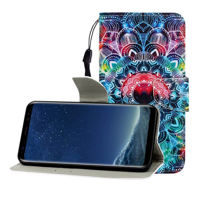 ซองหนังพลิกแนวนอนสีพร้อมตัวยึดและช่องเสียบการ์ดและกระเป๋าสตางค์, For Galaxy S8 Plus, For Galaxy S9, For Galaxy S9 Plus