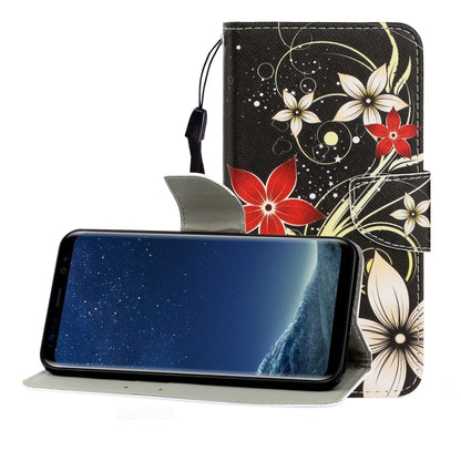 ซองหนังพลิกแนวนอนสีพร้อมตัวยึดและช่องเสียบการ์ดและกระเป๋าสตางค์, For Galaxy S8 Plus, For Galaxy S9, For Galaxy S9 Plus