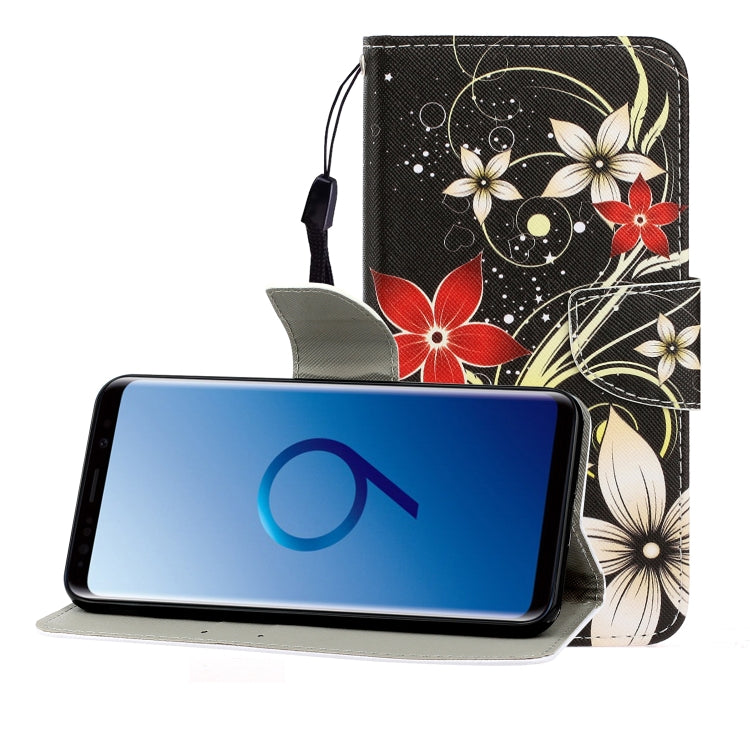 ซองหนังพลิกแนวนอนสีพร้อมตัวยึดและช่องเสียบการ์ดและกระเป๋าสตางค์, For Galaxy S8 Plus, For Galaxy S9, For Galaxy S9 Plus