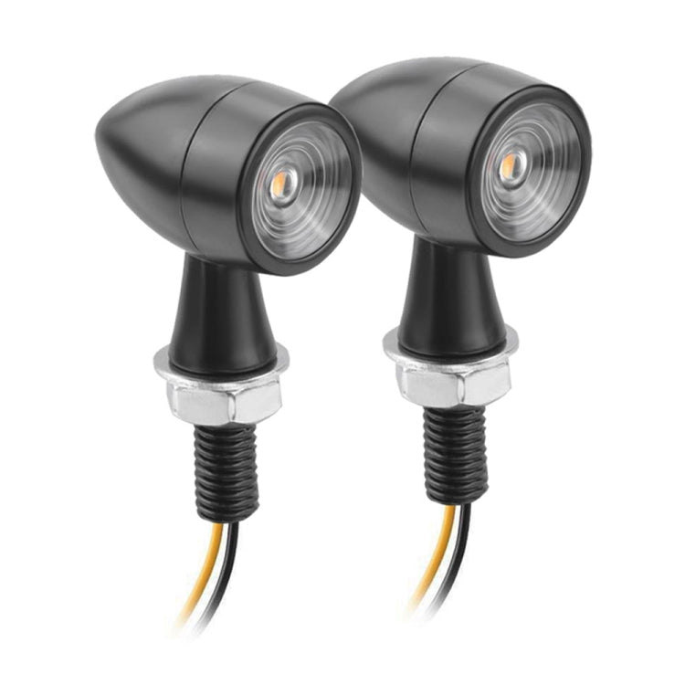 สำหรับคาวาซากิ / ซูซูกิ / ยามาฮ่า / ฮอนด้า T-S002 1 คู่รถจักรยานยนต์ LED มินิไฟเลี้ยวโลหะไฟสัญญาณย้อนยุค, For Kawasaki / Suzuki / Yamaha / Honda