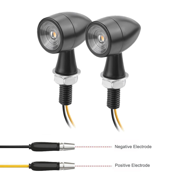 สำหรับคาวาซากิ / ซูซูกิ / ยามาฮ่า / ฮอนด้า T-S002 1 คู่รถจักรยานยนต์ LED มินิไฟเลี้ยวโลหะไฟสัญญาณย้อนยุค, For Kawasaki / Suzuki / Yamaha / Honda