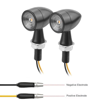สำหรับคาวาซากิ / ซูซูกิ / ยามาฮ่า / ฮอนด้า T-S002 1 คู่รถจักรยานยนต์ LED มินิไฟเลี้ยวโลหะไฟสัญญาณย้อนยุค, For Kawasaki / Suzuki / Yamaha / Honda