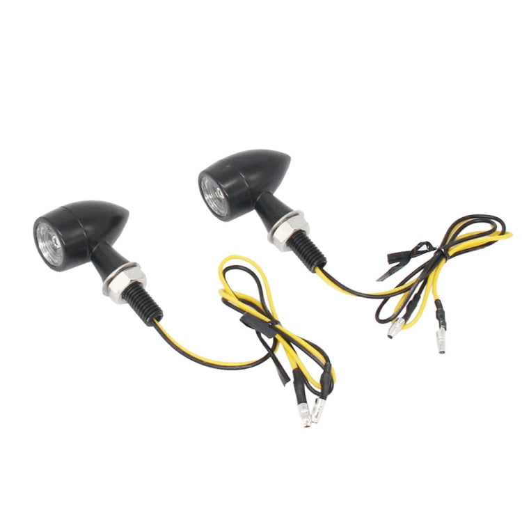 สำหรับคาวาซากิ / ซูซูกิ / ยามาฮ่า / ฮอนด้า T-S002 1 คู่รถจักรยานยนต์ LED มินิไฟเลี้ยวโลหะไฟสัญญาณย้อนยุค, For Kawasaki / Suzuki / Yamaha / Honda