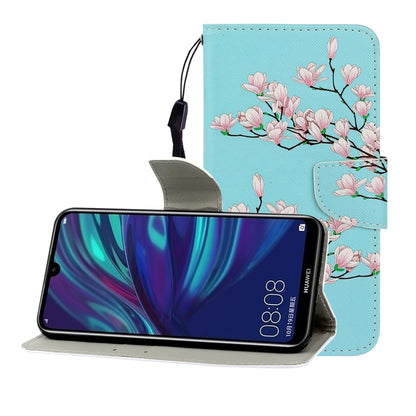 ซองหนังพลิกแนวนอนสีพร้อมตัวยึดและช่องเสียบการ์ดและกระเป๋าสตางค์, For Huawei Enjoy 9, For Huawei Enjoy 10S, For Huawei Honor 9A