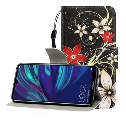 ซองหนังพลิกแนวนอนสีพร้อมตัวยึดและช่องเสียบการ์ดและกระเป๋าสตางค์, For Huawei Enjoy 9, For Huawei Enjoy 10S, For Huawei Honor 9A