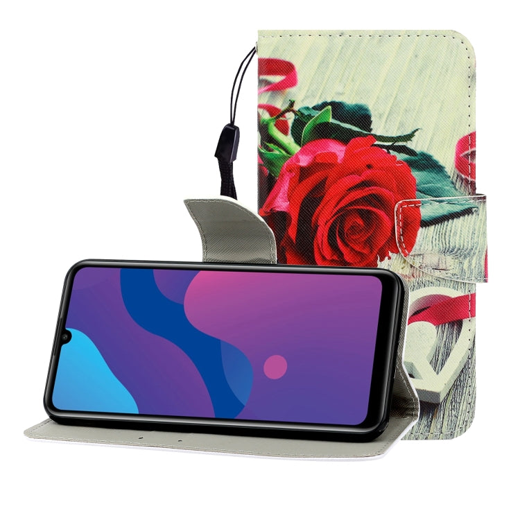 ซองหนังพลิกแนวนอนสีพร้อมตัวยึดและช่องเสียบการ์ดและกระเป๋าสตางค์, For Huawei Enjoy 9, For Huawei Enjoy 10S, For Huawei Honor 9A