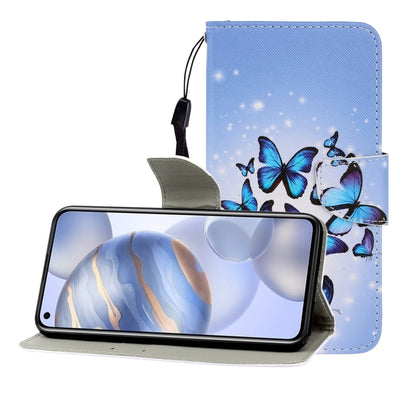 ซองหนังพลิกแนวนอนสีพร้อมตัวยึดและช่องเสียบการ์ดและกระเป๋าสตางค์, For Huawei Honor 30 Pro, For Huawei Honor Play 4T Pro, For Huawei Honor Play 3 / Enjoy 10