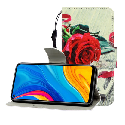ซองหนังพลิกแนวนอนสีพร้อมตัวยึดและช่องเสียบการ์ดและกระเป๋าสตางค์, For Huawei Honor 30 Pro, For Huawei Honor Play 4T Pro, For Huawei Honor Play 3 / Enjoy 10