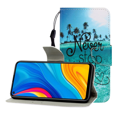 ซองหนังพลิกแนวนอนสีพร้อมตัวยึดและช่องเสียบการ์ดและกระเป๋าสตางค์, For Huawei Honor 30 Pro, For Huawei Honor Play 4T Pro, For Huawei Honor Play 3 / Enjoy 10