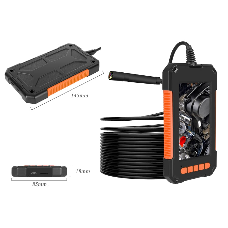 P40 กล้องเอนโดสโคปอุตสาหกรรมหน้าจอแนวตั้งแบบพกพากันน้ำแบบพกพาขนาด 8 มม. HD, 2m, 5m, 10m