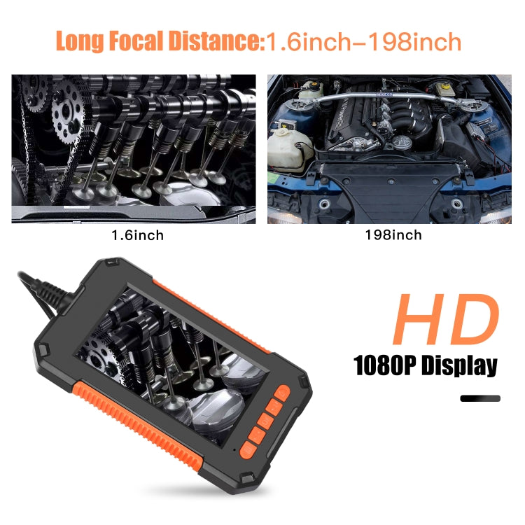 P40 กล้องเอนโดสโคปอุตสาหกรรมหน้าจอแนวตั้งแบบพกพากันน้ำแบบพกพาขนาด 8 มม. HD, 2m, 5m, 10m