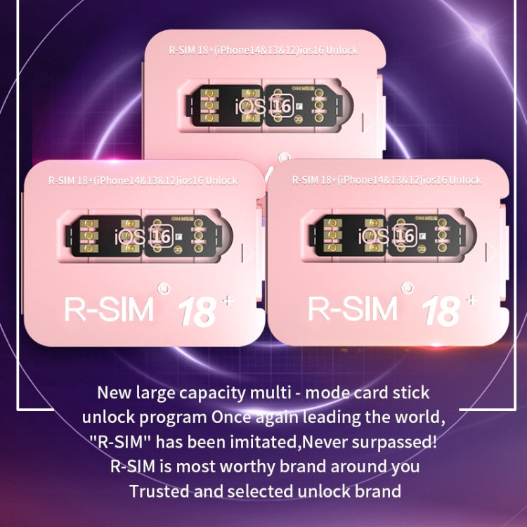 R-SIM 18+ เปลี่ยนการล็อคเป็นระบบ iOS16 ที่ปลดล็อค การ์ดปลดล็อคสากล 5G, R-SIM 18+