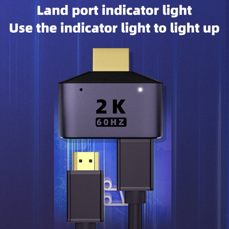 อะแดปเตอร์ HDMI 2K 60Hz 2 in 1 พร้อมไฟแสดงสถานะ
