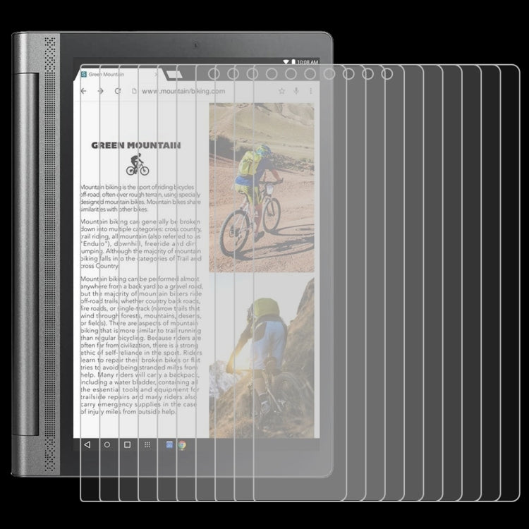 25 ชิ้นสำหรับ Lenovo Yoga Tab3 Pro-X90Y 10.1 9H 0.3 มม. ฟิล์มกระจกนิรภัยป้องกันการระเบิด, For Lenovo Yoga Tab3 Pro-X90Y 10.1