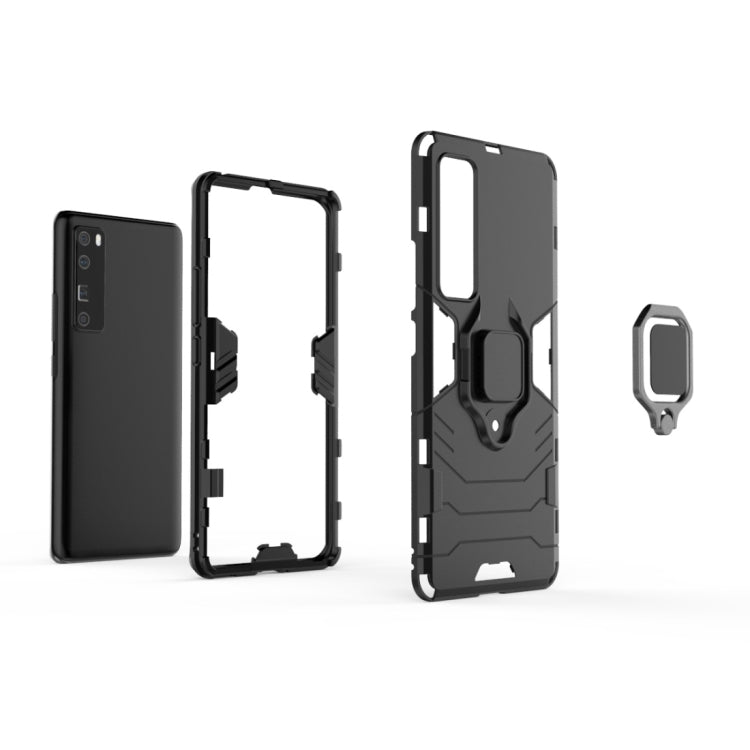 เคสกันกระแทก PC + TPU พร้อมตัวยึดแหวนแม่เหล็ก, For Huawei nova 7 Pro 5G, For Huawei nova 7 SE, For Huawei nova 7 5G