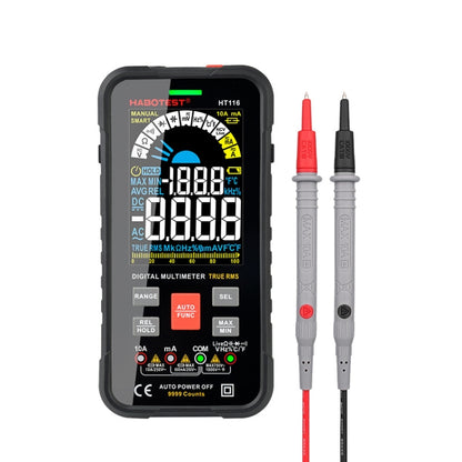 HABOTEST HT116 มัลติมิเตอร์แบบดิจิตอลอัตโนมัติอัจฉริยะหน้าจอขนาดใหญ่, HT116