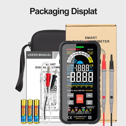 HABOTEST HT116 มัลติมิเตอร์แบบดิจิตอลอัตโนมัติอัจฉริยะหน้าจอขนาดใหญ่, HT116