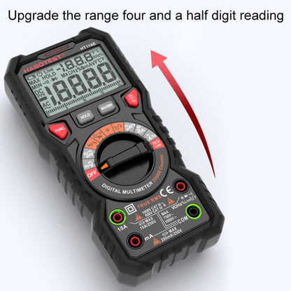 HABOTEST HT118E มัลติมิเตอร์แบบดิจิตอลป้องกันอัคคีภัยแบบมือถือความแม่นยำสูง, HT118E
