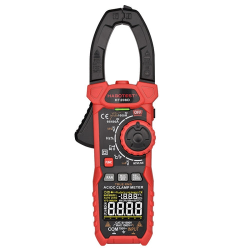 HABOTEST HT208D 1000A Digital Clamp Multi-Function Burn-proof เครื่องวัดอเนกประสงค์, HT208D