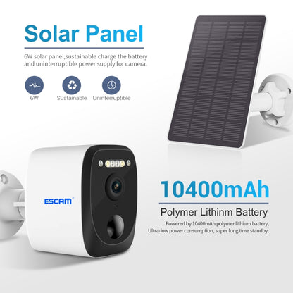 ESCAM QF370 3MP Cloud Storage PT WIFI แผงพลังงานแสงอาทิตย์ IP กล้อง PIR รองรับ Night Vision & Two Way Audio, QF370