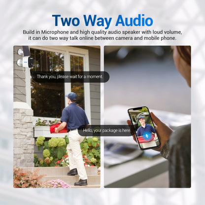 ESCAM QF370 3MP Cloud Storage PT WIFI แผงพลังงานแสงอาทิตย์ IP กล้อง PIR รองรับ Night Vision & Two Way Audio, QF370