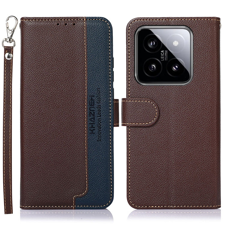 KHAZNEH เคสโทรศัพท์ RFID หนังลายลิ้นจี่, For Xiaomi Poco F6 / Redmi Turbo 3, For Xiaomi Poco F6 Pro, For Xiaomi Redmi K70 5G / K70 Pro 5G, For Xiaomi Redmi A3, For Xiaomi Redmi Note 13 Pro 4G / POCO M6 Pro 4G, For Xiaomi Redmi Note 13 4G               ...