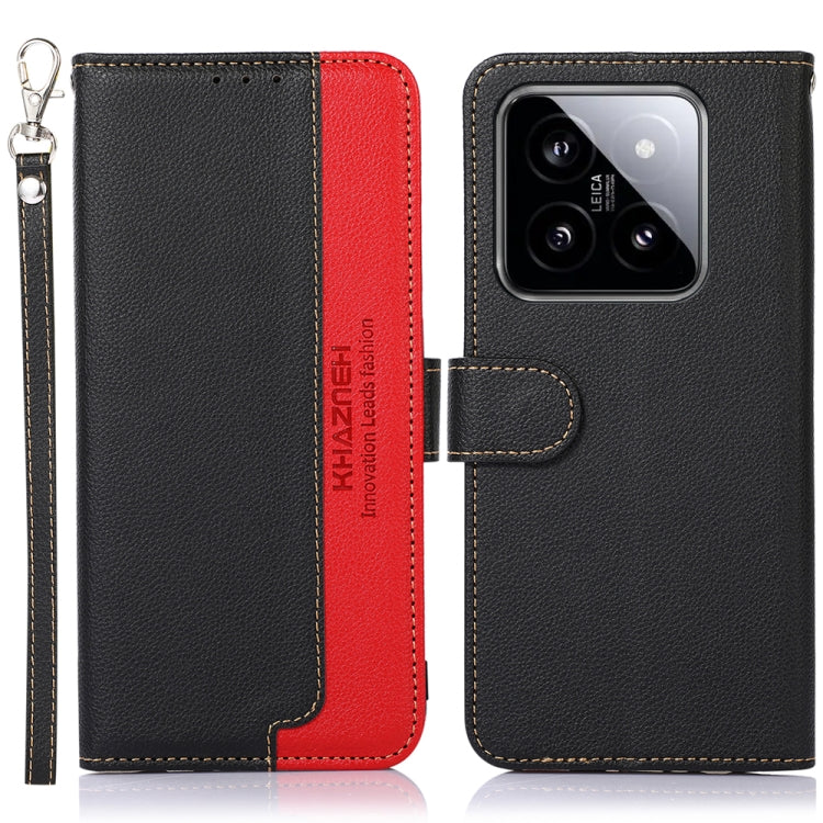 KHAZNEH เคสโทรศัพท์ RFID หนังลายลิ้นจี่, For Xiaomi Poco F6 / Redmi Turbo 3, For Xiaomi Poco F6 Pro, For Xiaomi Redmi K70 5G / K70 Pro 5G, For Xiaomi Redmi A3, For Xiaomi Redmi Note 13 Pro 4G / POCO M6 Pro 4G, For Xiaomi Redmi Note 13 4G               ...