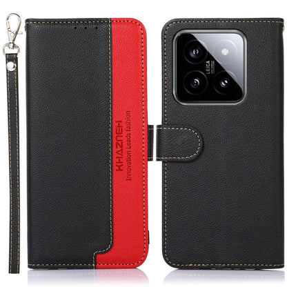 KHAZNEH เคสโทรศัพท์ RFID หนังลายลิ้นจี่, For Xiaomi Poco F6 / Redmi Turbo 3, For Xiaomi Poco F6 Pro, For Xiaomi Redmi K70 5G / K70 Pro 5G, For Xiaomi Redmi A3, For Xiaomi Redmi Note 13 Pro 4G / POCO M6 Pro 4G, For Xiaomi Redmi Note 13 4G               ...