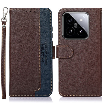 KHAZNEH เคสโทรศัพท์ RFID หนังลายลิ้นจี่, For Xiaomi Poco F6 / Redmi Turbo 3, For Xiaomi Poco F6 Pro, For Xiaomi Redmi K70 5G / K70 Pro 5G, For Xiaomi Redmi A3, For Xiaomi Redmi Note 13 Pro 4G / POCO M6 Pro 4G, For Xiaomi Redmi Note 13 4G               ...