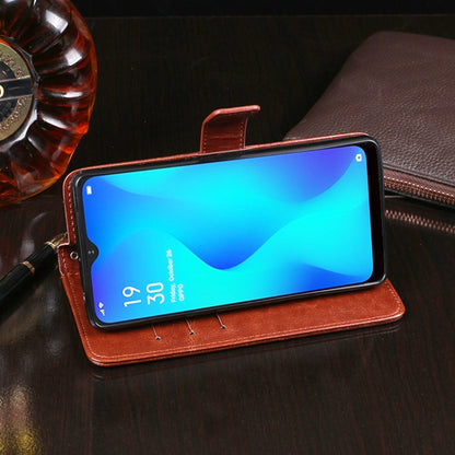 idewei Crazy Horse Texture ซองหนังพลิกแนวนอนพร้อมตัวยึดและช่องเสียบการ์ดและกระเป๋าสตางค์, For OPPO A1K, For OPPO A3S, For OPPO A5 (2020), For OPPO A5s, For OPPO A7, For OPPO K5