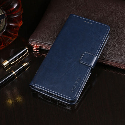 idewei Crazy Horse Texture ซองหนังพลิกแนวนอนพร้อมตัวยึดและช่องเสียบการ์ดและกระเป๋าสตางค์, For OPPO A1K, For OPPO A3S, For OPPO A5 (2020), For OPPO A5s, For OPPO A7, For OPPO K5
