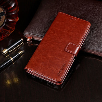 idewei Crazy Horse Texture ซองหนังพลิกแนวนอนพร้อมตัวยึดและช่องเสียบการ์ดและกระเป๋าสตางค์, For OPPO A1K, For OPPO A3S, For OPPO A5 (2020), For OPPO A5s, For OPPO A7, For OPPO K5